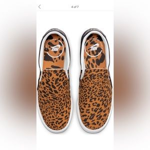 Women's size  9.5  NIKE Court Legacy Leopard Slip-on Casual Sneakers.